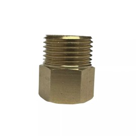 Mvated 1/2” BSP Male to M18x1.5 Female Brass Metric Fitting Adapter Oil Gas Fuel Water