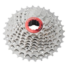 KTKEET 9 Speed Cassette 11-30T/32T/34T/36T/40T/42T/46T/50T/Mountain Bike/Road Bike Cassette, 9 Speed Bike Cassette, Compatible with Shimano Ultegra XT Sunrace Sram (11-32T)