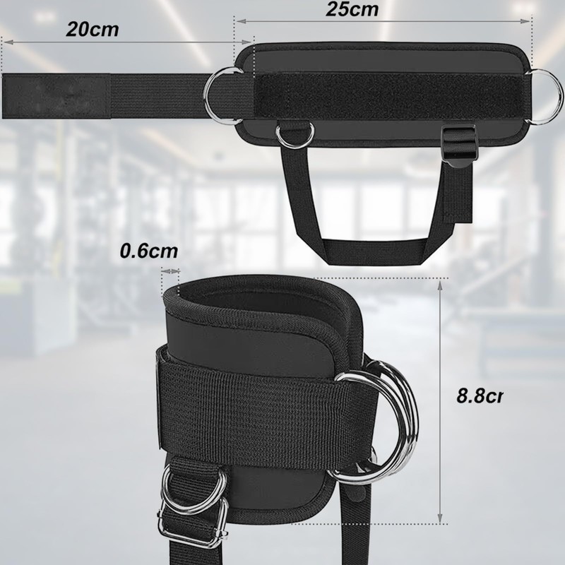 1Pair Ankle Straps for Cable Machine, Ankle cuffs to Improve