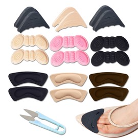 9 Pairs of Heel Pads, Heel Protectors for Too Large Shoes, Heel Holder, Heel Cushion, Shoe Filler, Inserts, Heel Pads, Heel Pads, Heel Pads