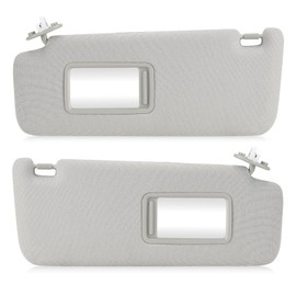 Left Driver & Right Passenger Side Sun Visor for 2010-2023 Toyota 4Runner Grey Sunvisor Replace 7432035A91E1 7432035A90E1 7431035B01E1 7431035B00E1, Stretchable Design
