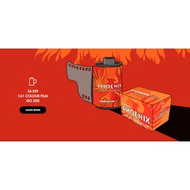 Harman Photo Phoenix ISO 200 C41 Color Negative Film (35mm, 36 Exposures, 1 Roll)