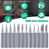 WUISOLQP 900M Soldering Tips, Pack of 12 Soldering Iron Tips,