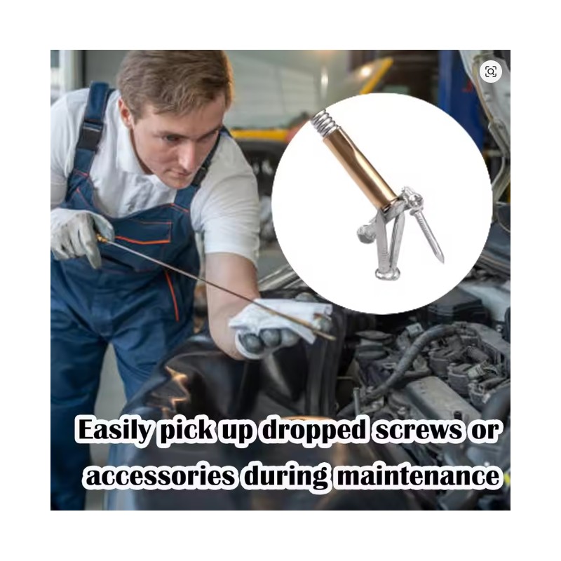 Flexible Magnetic Pickup Tool for Automotive Repair – Foldable Magnet