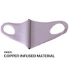 Basic Sense Copper Infused Washable Reusable plain Face Coverings Masks