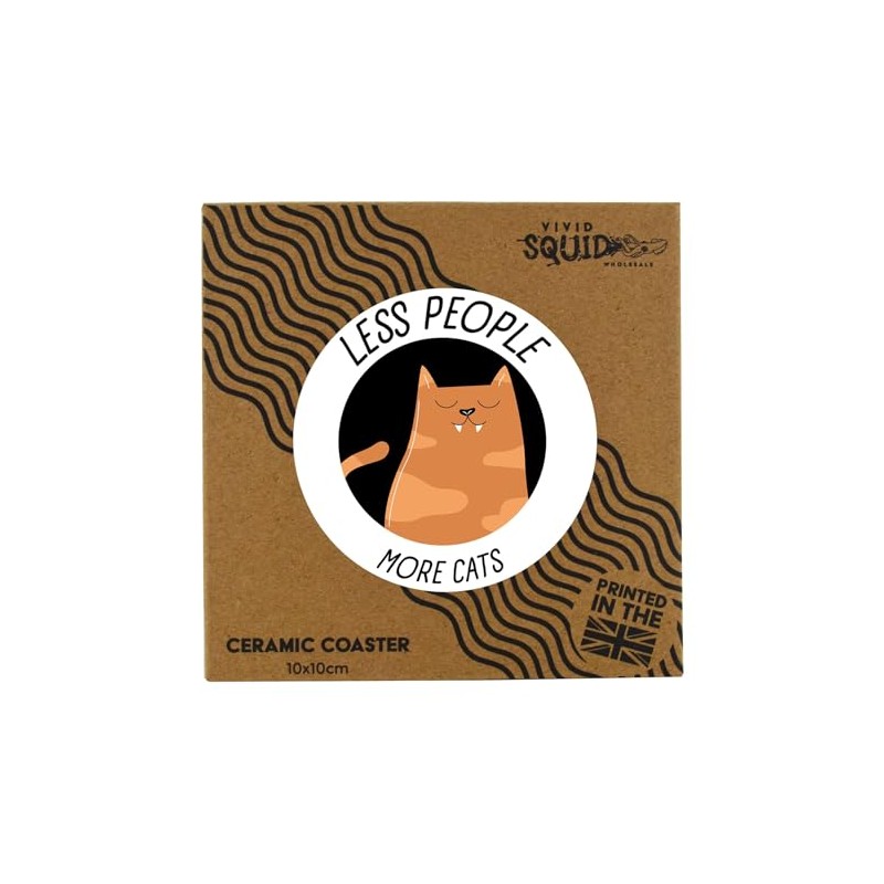 Less People More Cats Sarcastic Humour Secret Santa Novelty Gift