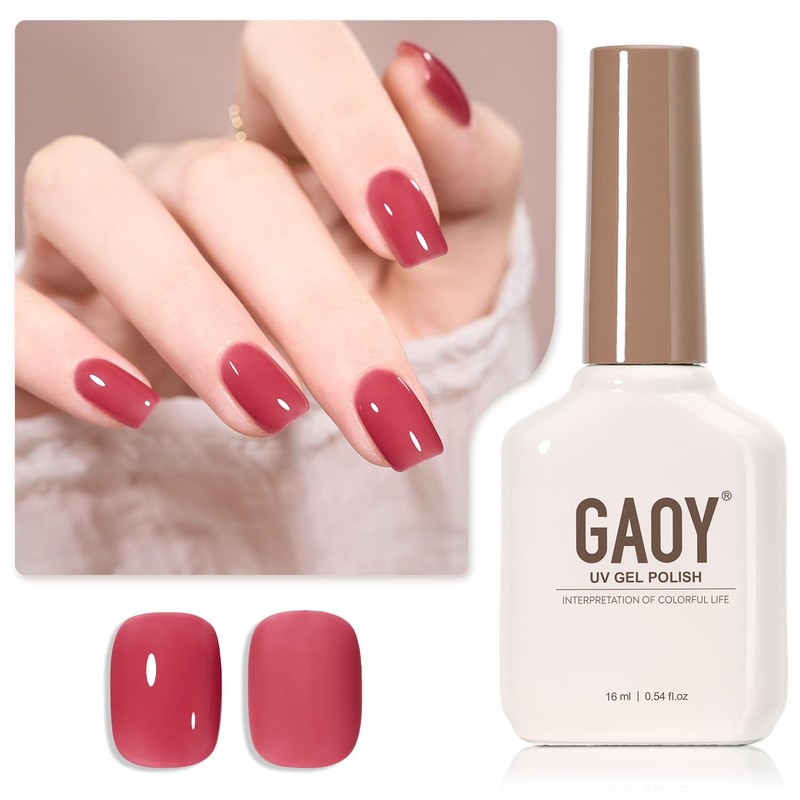GAOY- Esmalte de uñas en gel Jelly Nude, esmalte en