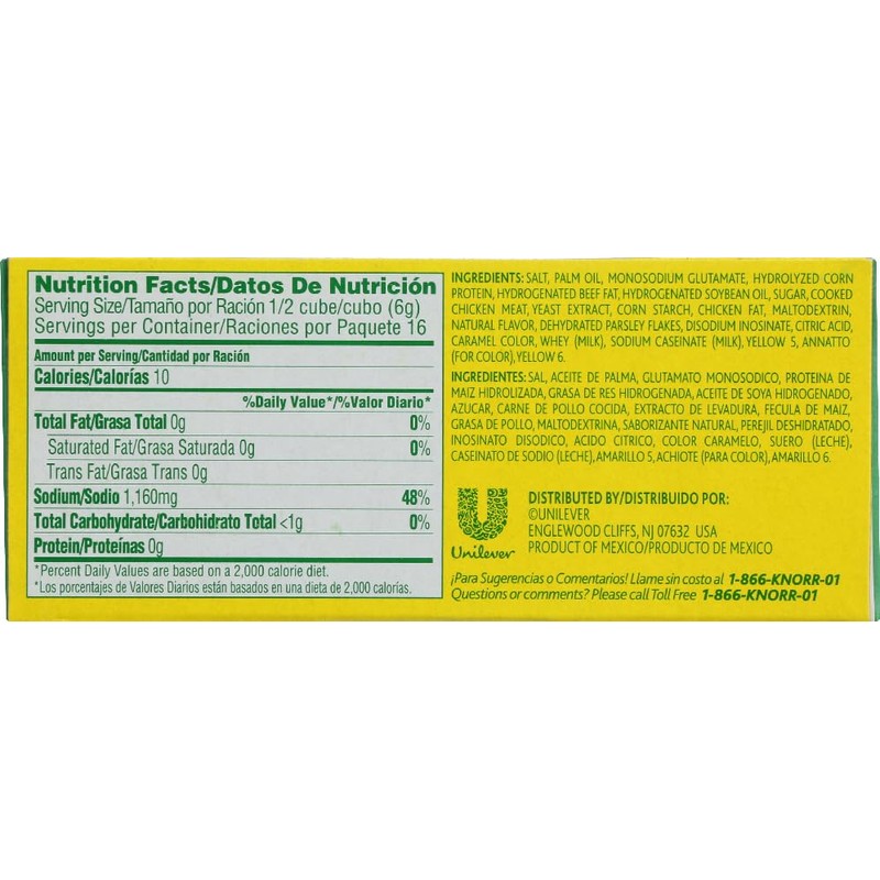 Knorr Chicken Flavor Bouillon Cubes 8 Count Box (3 Pack)