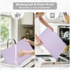 Rnivvi Silicone Coffee Mat, 12" x 19" Waterproof Raised Edge