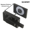Pack of 1 Latch Indicating Lock,Black Latch Indicator Bolt,Privacy Partition