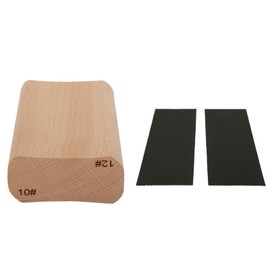 Wooden Radius Sanding Block Luthier Tool Sanding Radius Blocks for Guitar Fretboard Fretboard Fret Leveling (10 and 12 Inch)