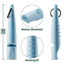 ACME Dog Whistle No. 210.5 (Update 2023) with Free Whistle Band in Matte Black | Alpha | Ideal for Recall | Long Range | Frequency Standardised (Black)