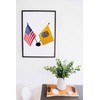 Zigvert America & New Jersey Twin Desk Flag, US New