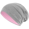 Hatstar Long Slouchy Beanie, 2-in-1 Reversible Jersey Hat in 45