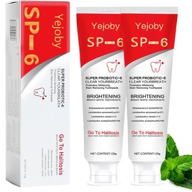 Yejoby [Upgraded Version]  Super Probiotic Sp-6 Toothpaste, Sp-6 Ultra Whitening Toothpaste, Sp 6 Toothpaste,Fresh Breath, Sp-6 Toothpaste 4.9 oz SP-10,SP-10 SP-8 SP-4 sp-10 sp-8 sp-4 sp8 sp6 sp4 SP-10 #springtok - Specification: SP6 Toothpaste-3Pcs