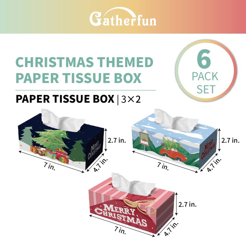 Christmas Tissue Paper with Christmas Tree Design 3 Boxes for