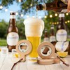 24 Pcs Magnetic Bottle Openers, 2.5" Bulk Wooden Beer Opener