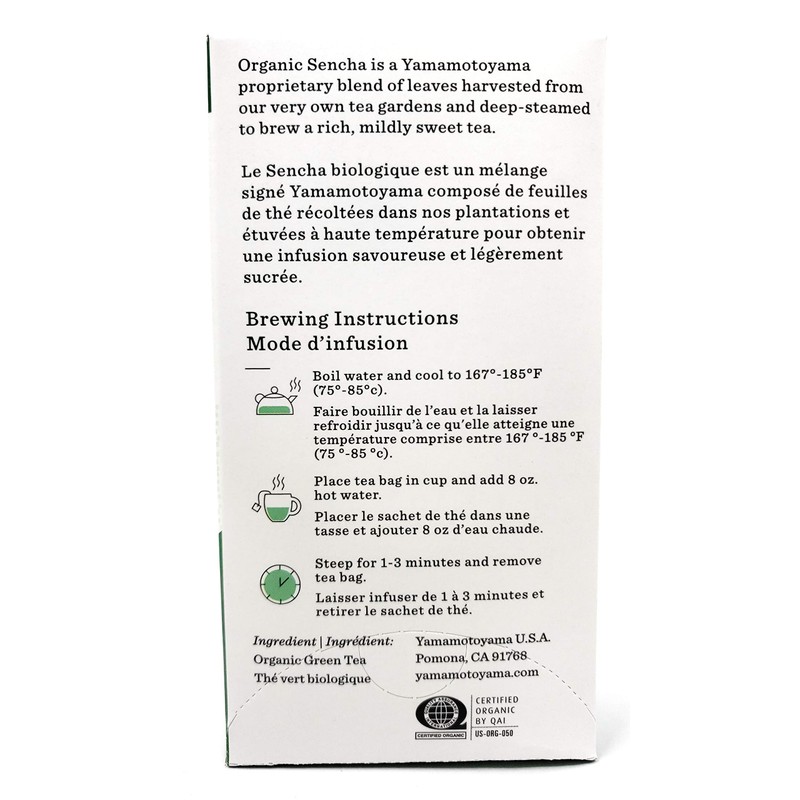 Yamamotoyama Organic Sencha Premium Green Tea (2 Pack, Total of