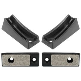 cyclingcolors 4 x Felt Gliders Shell Gliders Chair Leg Caps for Cantilever Foot Plugs Furniture Feet Furniture Gliders Round Tubes Chair Round Plastic 25 mm