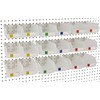 Right Arrange Pegboard Bins – 18 Pack Clear Large -