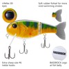 BASSROCK Topwater Fishing Lures for Bass Pike Salmon Floating Swimbait