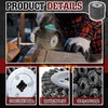 Teenyyou 2 Pack 4.7 x 4 Twisted Steel Wire Wheel