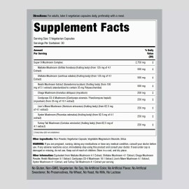 Piping Rock Mushroom Complex Capsules | 2750 mg | 150 Pills | Non-GMO | by Piping Rock