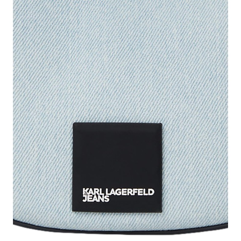 Karl Lagerfeld Jeans Women's Box Logo Small Halfmoon SHB Shoulder