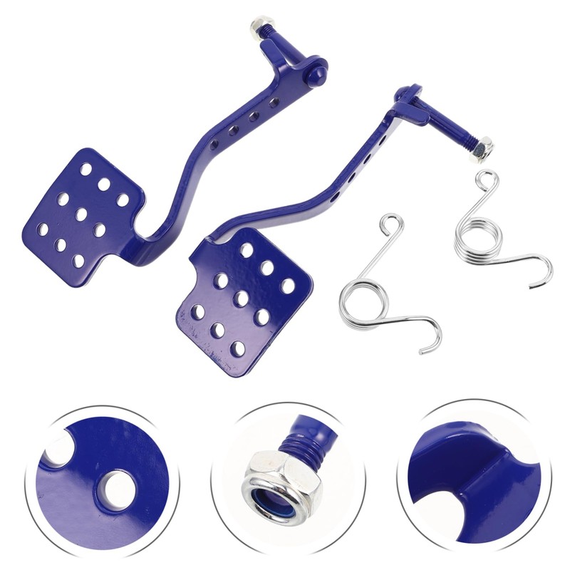 NOLITOY Throttle Pedal Kit Brake Pedal Set for Racing Metal
