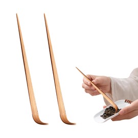 Liroyal Chashaku, Set of 2, Bamboo Tea Spoon, Matcha Powder, Scoop, Tea Ceremony, Accessories