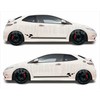 Stickers for Civic FN2 side stripes graphics decals