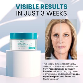 Forge Skin Original Sculpt & Tone Balm Beef Tallow for Skin Women |Grass Fed Beef Tallow and Honey Balm for Face | Under Eye Firming Cream Tightening Lifting Sagging Skin Beef Tallow Moisturizer