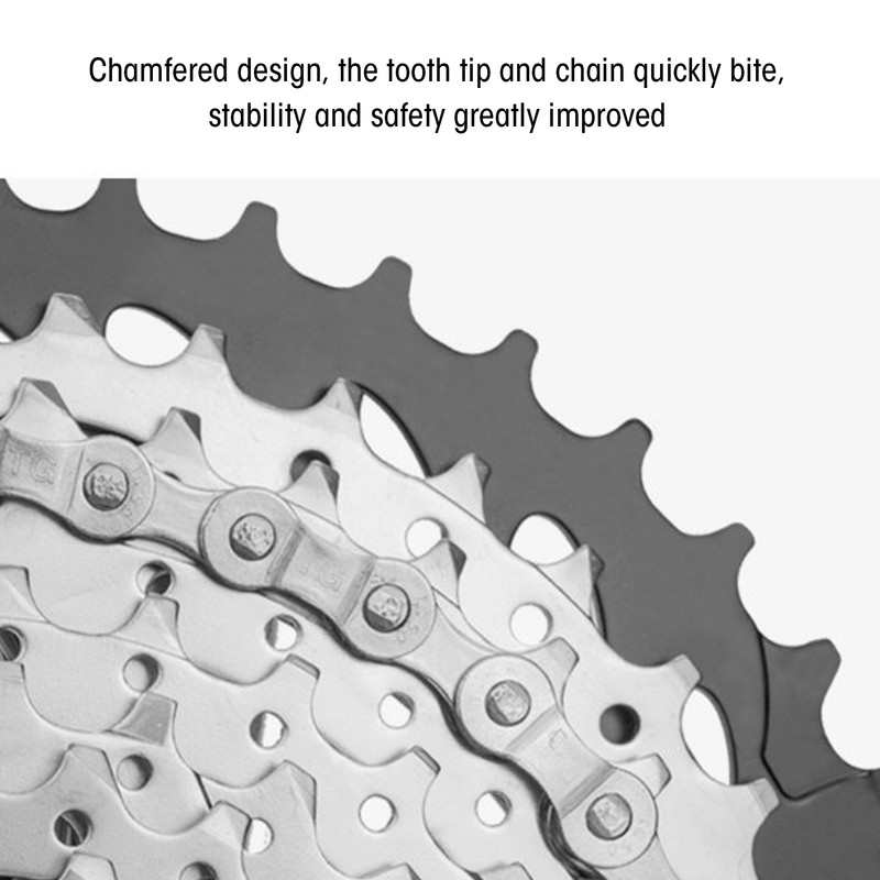 WAKE Bicycle 9 Speed Electroplated Silver Chain Mountain Road Bike