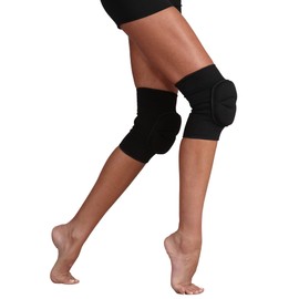 Silky Dance Knee Pads Knee Brace for Modern and Urban Dance Volleyball Sports - Black - Large