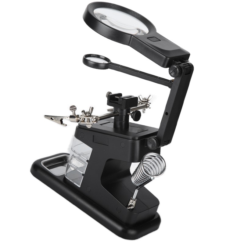 TH‑7026 Desktop Magnifying Glass with 10LED Light Welding Magnifying Glass