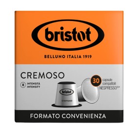 Bristot Cremoso Capsules | Medium Roast Espresso Capsules Compatible with Nespresso Original Machines | Pack of 30