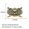 MASOP Western Belt Buckle for Men, Mens Skull Belt Buckle,