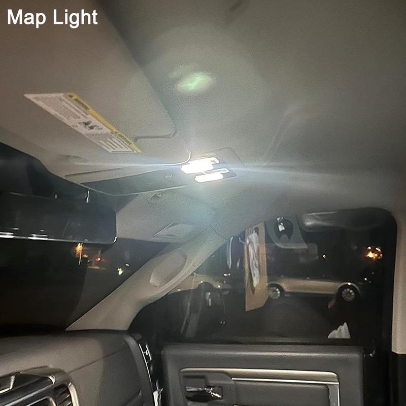 Winetis 6000K Bright White Interior LED Bulbs Kit Package Map