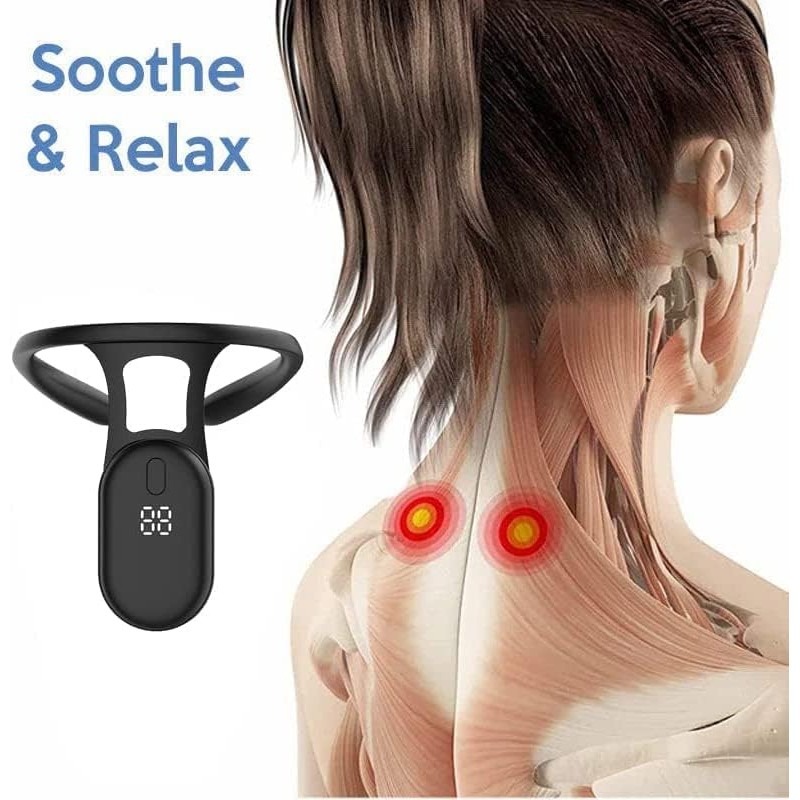 Mericle Ultrasonic Portable Lymphatic Soothing Body Shaping Neck Instrument (Black+Orange,one