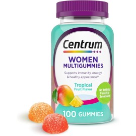 Centrum Women’s Multivitamin Gummies, Immune, Energy, 100 Count (Pack of 1)