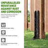 HuaSheWJ Fence Post Repair Kit，Heavy Duty Steel Fence Post Anchor