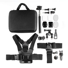 Ideal World Action Camera Mega Accessory Kit - With Hard Shell Case