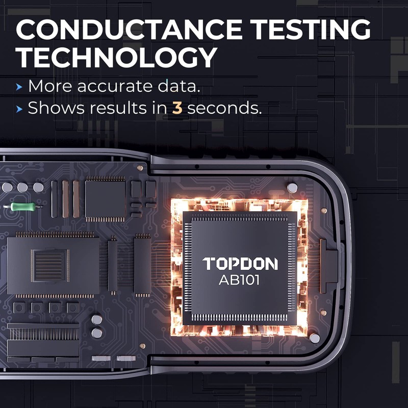 TOPDON AB101 Car Battery Tester 12V Car Battery Load Tester