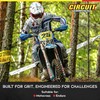 CIRCUIT EQUIPMENT Universal Motorcycle Handguards - High-strength Polymer, Ergonomic Design,