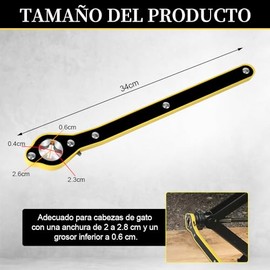 Llave de Trinquete de Gato Que Ahorra Trabajo - Para Rueda de Garaje Con Gato de Tijera