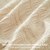 Siiluminisoy Beige Shower Curtain Farmhouse Shower Curtain Cotton Blend Striped