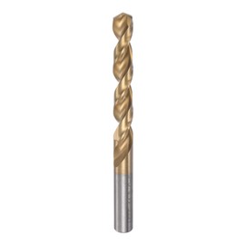 sourcing map Twisted Drill Bit 11.8 mm Titanium Coated (HSS-E) M42 High Speed Steel 8% Cobalt Straight Shaft for Stainless Steel Aluminium Alloy Metal