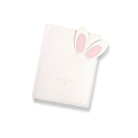 Rippem8 Cheki Album, Rabbit Ears, 64 Pieces, Large Capacity, Sleeve for Cheki (White)