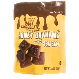 Trader Joe's Dark Chocolate covered Honey Grahams with Sea Salt