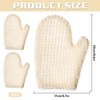 2 Pieces Bath Gloves, Bath Accessories, Body Cleaning Tools, Exfoliating